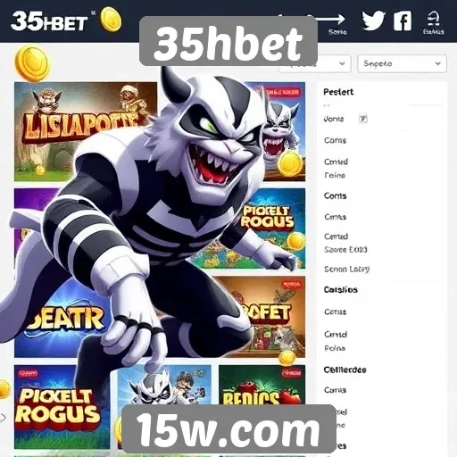 Variedade de jogos disponíveis no site 35hbet